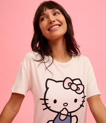 Blusa de Pijama com Estampa da Hello Kitty