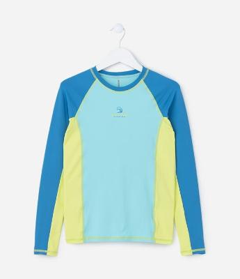 Camiseta Infantil com Proteção UV Estampa California - Tam 5 a 14 Anos