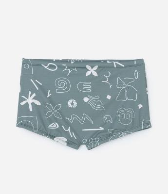Sunga Boxer em Microfibra com Estampa de Ícones