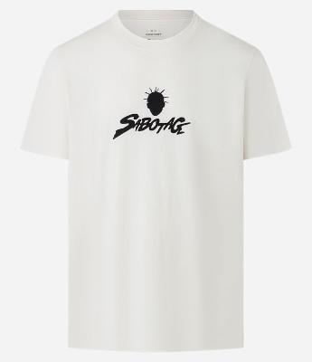 Camiseta Comfort em Algodão com Estampa Lettering Sabotage