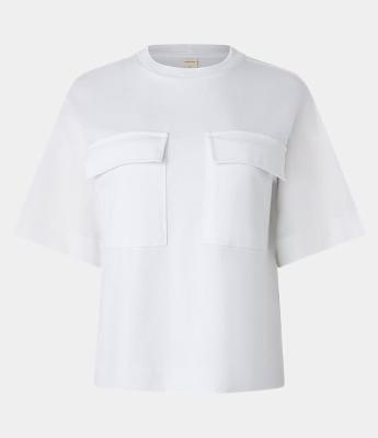 Blusa Boxy em Algodão com Bolsos Cargo Alfaiatados