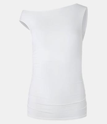 Blusa em Microfibra com Ombro Caído