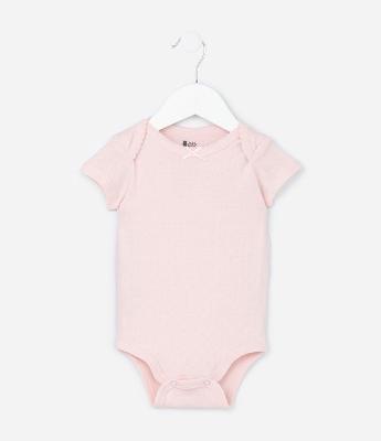 Body Infantil Texturizado com Lacinho - Tam RN a 18 meses