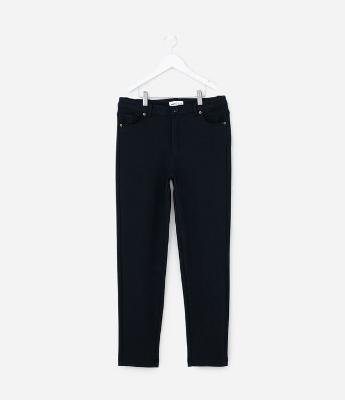 Calça Infantil com Corte Alfaiatado e Bolsos - Tam 5 a 14 Anos