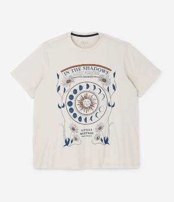 Blusa Alongada com Estampa Estações da Lua Curve & Plus Size