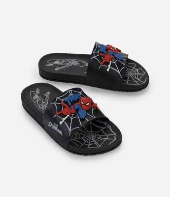 Chinelo Slide Infantil com Patch Homem Aranha - Tam 23 a 35