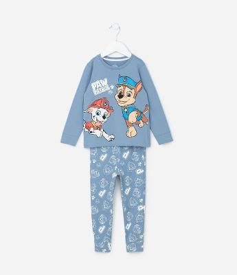 Pijama Infantil com Estampa Patrulha Canina - Tam 2 a 4 Anos