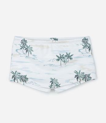 Sunga Boxer em Microfibra com Estampa Tropical