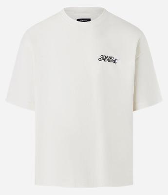 Camiseta Overboxy em Algodão com Estampa Lettering