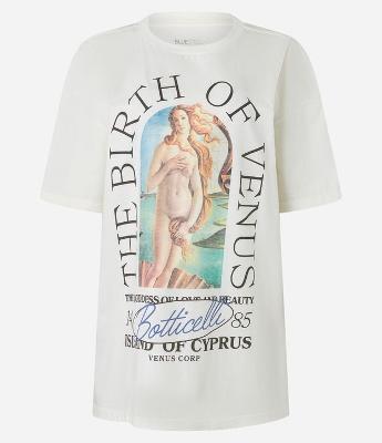Camiseta Over em Algodão com Estampa The Birth of Venus