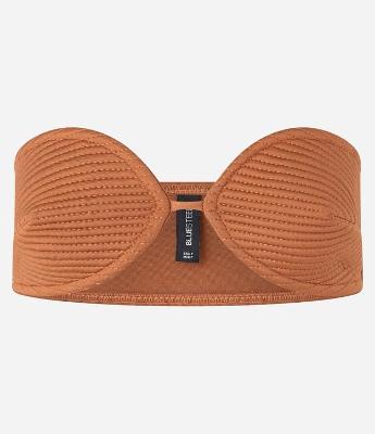 Blusa Cropped em Crepe com Busto Pespontado e Arredondado