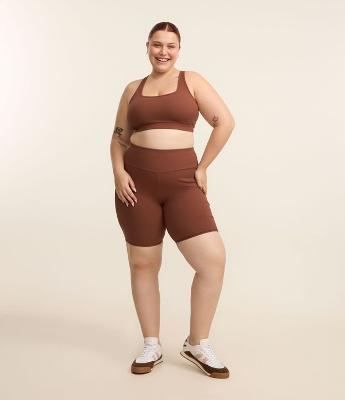 Bermuda Ciclista Esportiva Canelada Curve & Plus Size