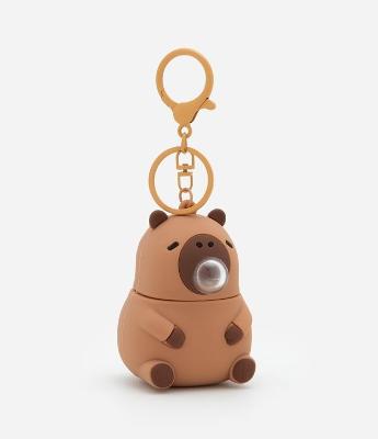Chaveiro Plástico com Capivara com Bolinha