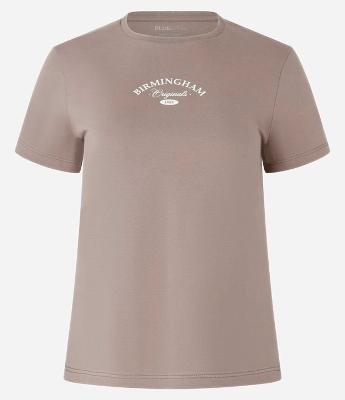Blusa Baby Look em Algodão com Lettering Birmingham