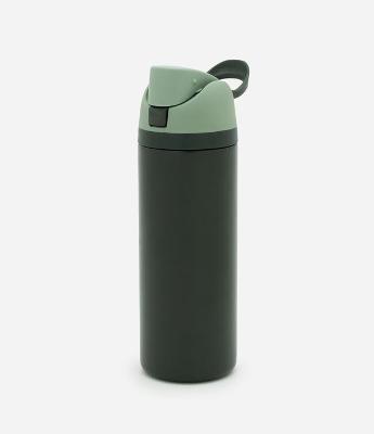 Garrafa Térmica em Metal Bicolor com Canudo 750ml