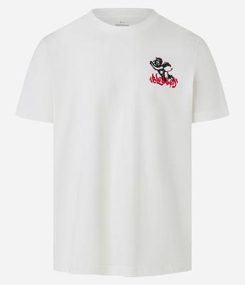 Camiseta Comfort em Algodão com Estampa Circulo de Anjos