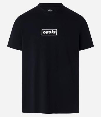 Camiseta Regular em Algodão com Estampa Banda Oasis