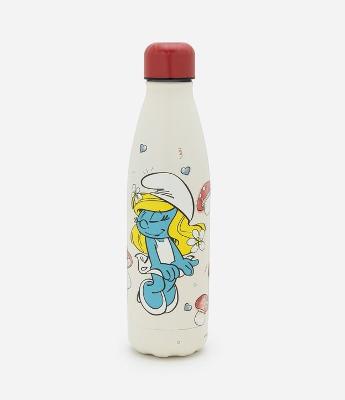 Garrafa Térmica com Estampa Smurfett 750ml