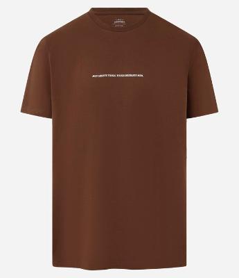 Camiseta Comfort em Algodão com Estampa de Paisagem e Lettering