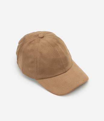 Boné Aba Curva em Suede Básico