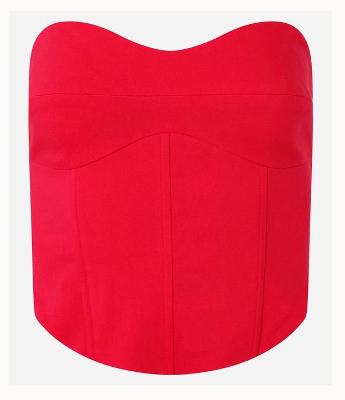 Blusa Corsetafa em Bengaline com Zíper nas Costas