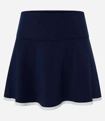 Short Saia Esportivo em Microfibra com Barra Contrastante