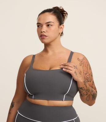 Top Esportivo em Tecnologia Dry com Contrastes Curve & Plus Size