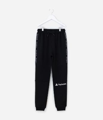 Calça Infantil com Estampa PlayStation - Tam 5 a 14 Anos