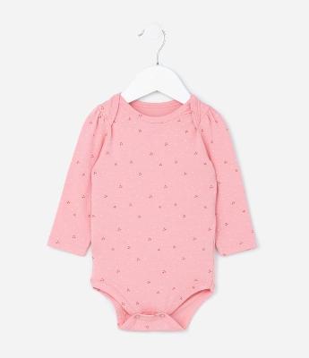 Body Infantil com Estampa em Poá - Tam 0 a 18 meses