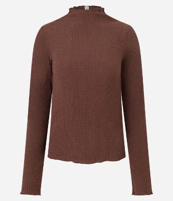 Blusa Texturizada com Golinha Alta