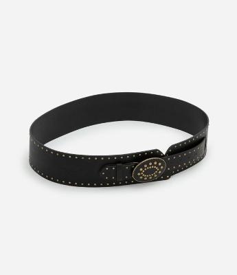 Cinto Boho Largo em PU com Tachas Curve & Plus Size