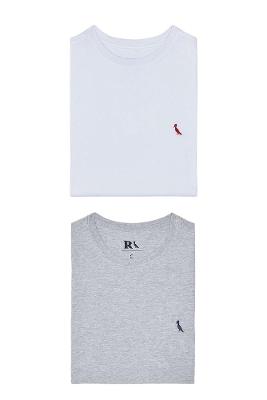 Kit 2 Camisetas Básicas Brasa E Gota Pica Pau Reserva