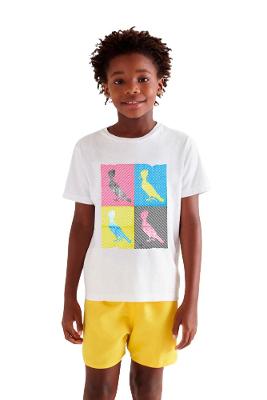 Camiseta Est Pica Pau Halftone Reserva Mini
