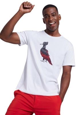 Camiseta Estampada Urubu Rubro Negro Reserva