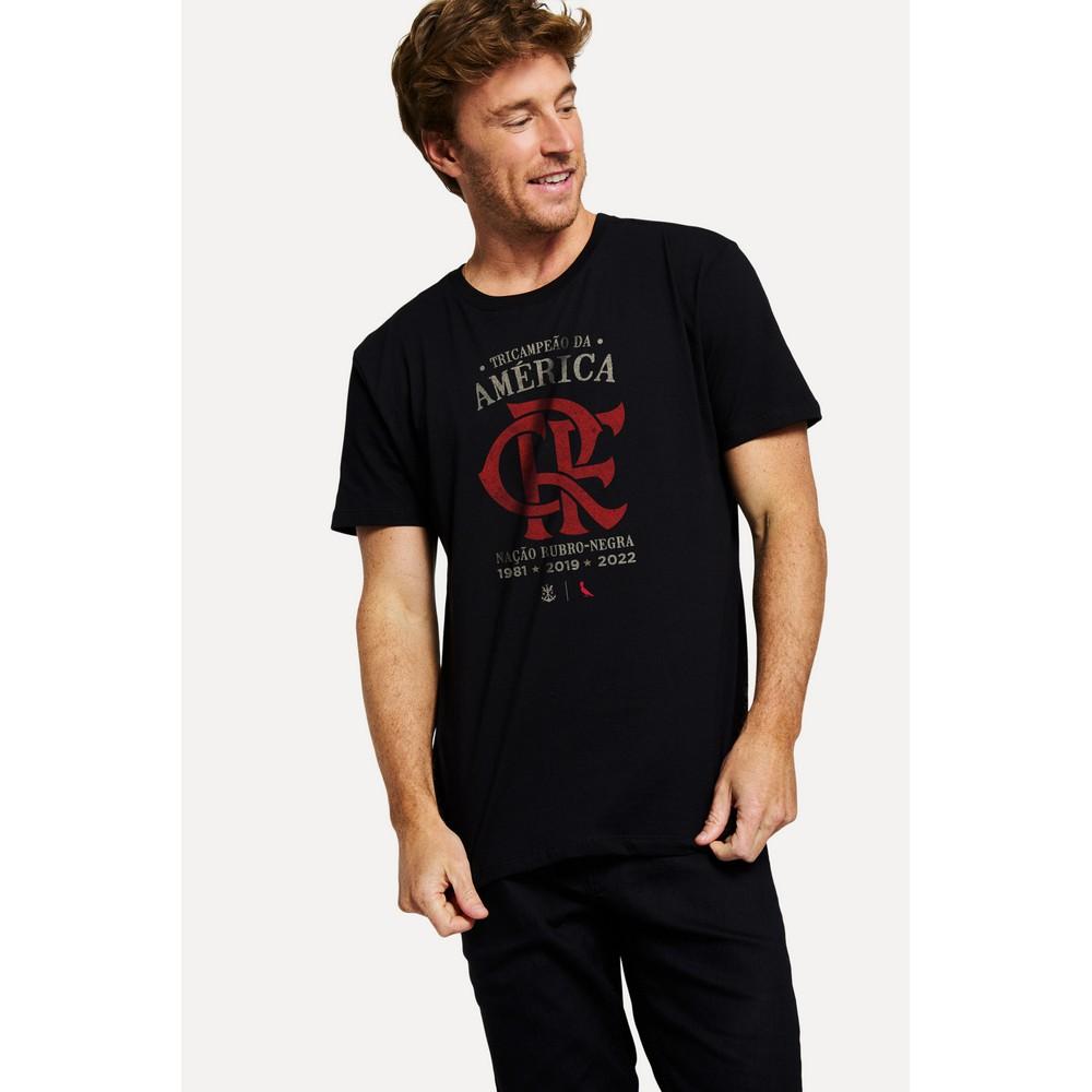 Camiseta Fla Tri Campeão Reserva - 1