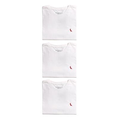 Kit 3 Camisetas Brasa Pica Pau Bordado Reserva Mini