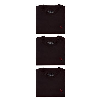 Kit 3 Camisetas Brasa Pica Pau Bordado Reserva Mini