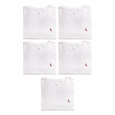Kit 5 Camisetas Brasa Pica Pau Bordado Reserva