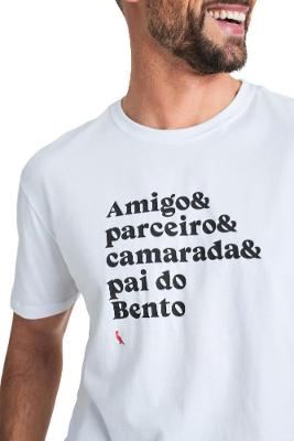 Camiseta Amigo Parceiro Camarada Pai Do Reserva