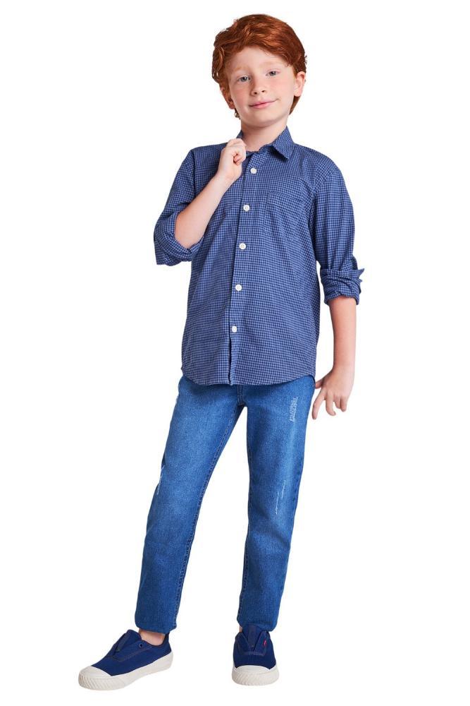 Camisa Tp Manga Longa Lazy Vichy Reserva Mini - 1