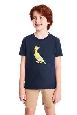 Camiseta Estampada Pica Pau Canario Reserva Mini