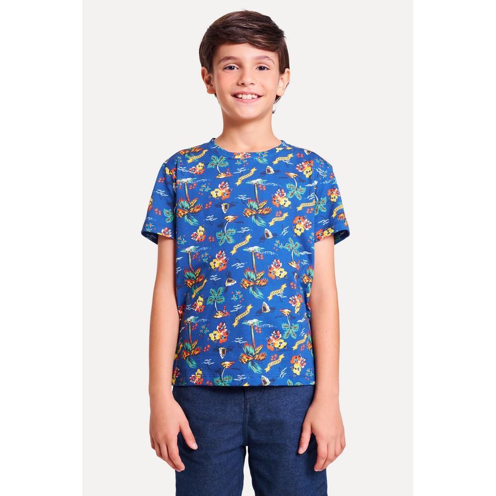 Camiseta Mini Malha Tropical Shark Reserva Mini - 3