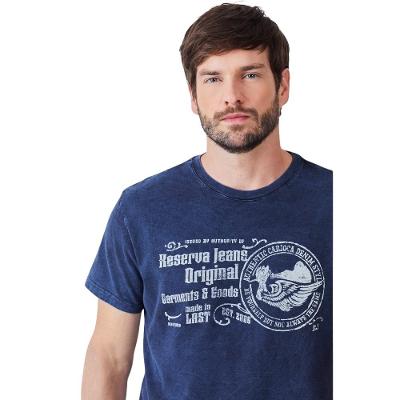 Camiseta Estampada Denim Carioca Reserva