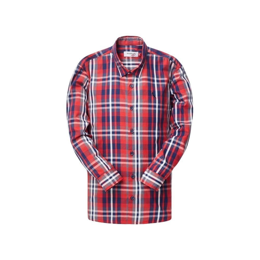 Camisa Manga Longa Xadrez Pula Fogueira Reserva Mini - 1