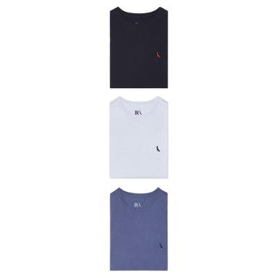 Kit 3 Camisetas Bordadas Brasa E Gota Reserva