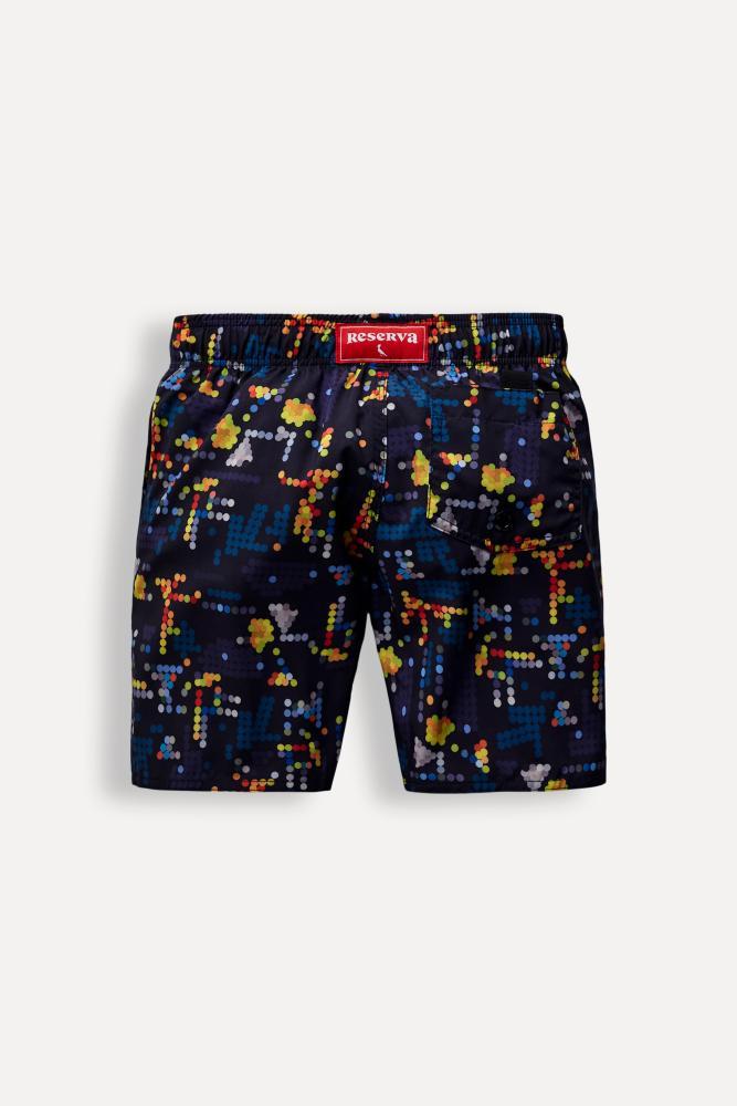 Short Praia Mini Estampa Pixel Reserva Mini - 1
