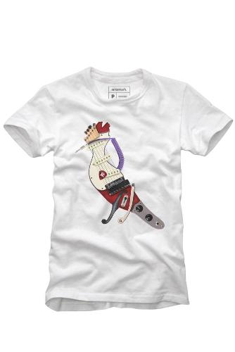 Camiseta Estampa Pica Pau Guitarra Reserva