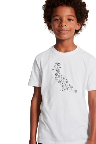 Camiseta Pica Pau Sistema Solar Mini Reserva Mini