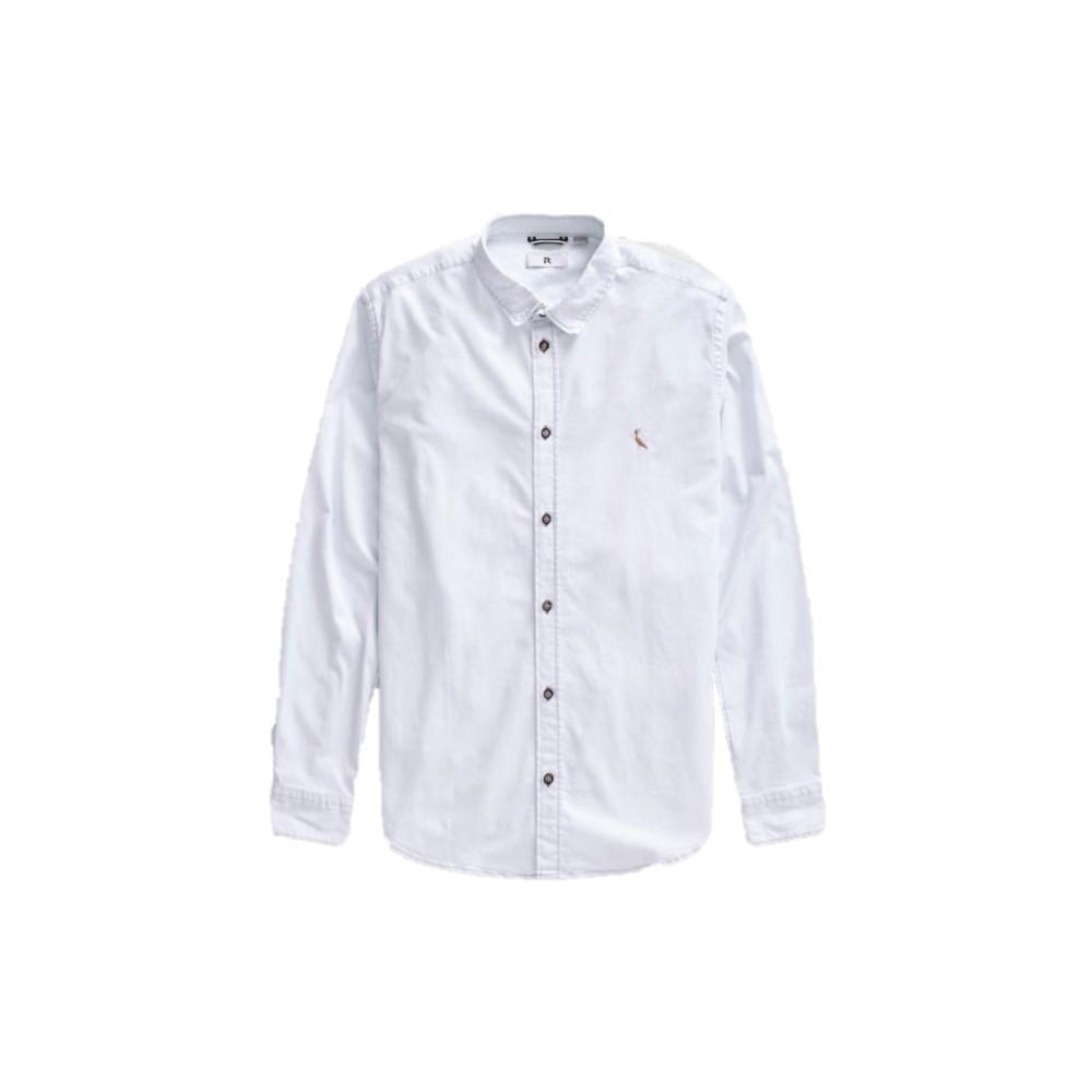 Camisa Ml Enxuto Jeans Claro Conforto Casual Reserva - 1