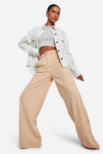 Calça Sarja Pantalona Color Reversa